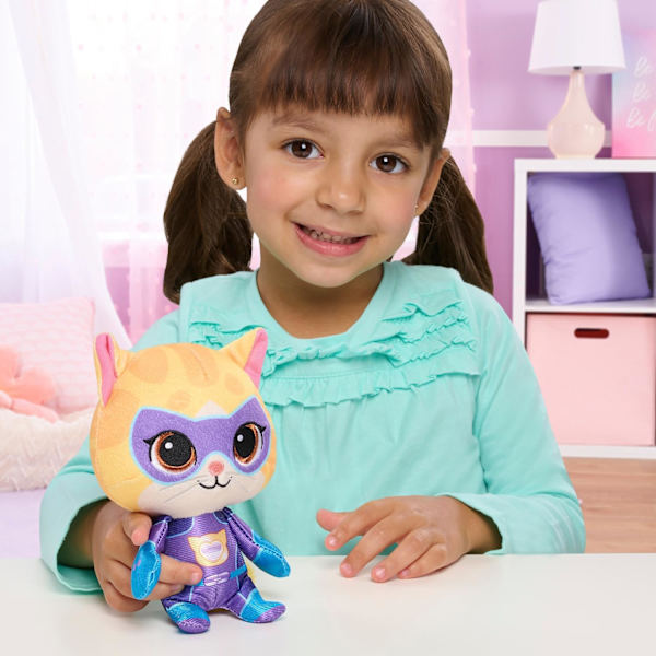 Disney Junior SuperKitties 7-tums liten plyschdjur, Sparks, kattunge, leksaker för barn från 2 år