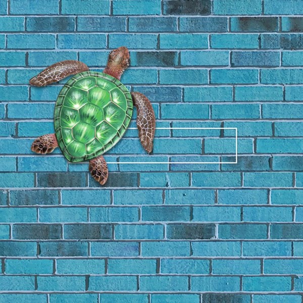 Metal Skildpadde Væghæng Dekoration Skildpadde Væghæng Kunst til Hjem Soveværelse Stue