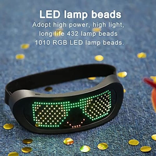 Valoisa ohjelmoitava LED-lasit miehille ja naisille
