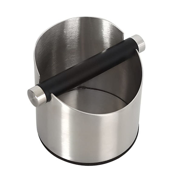 1 sølv rustfrit stål kaffekasse, Espresso spand