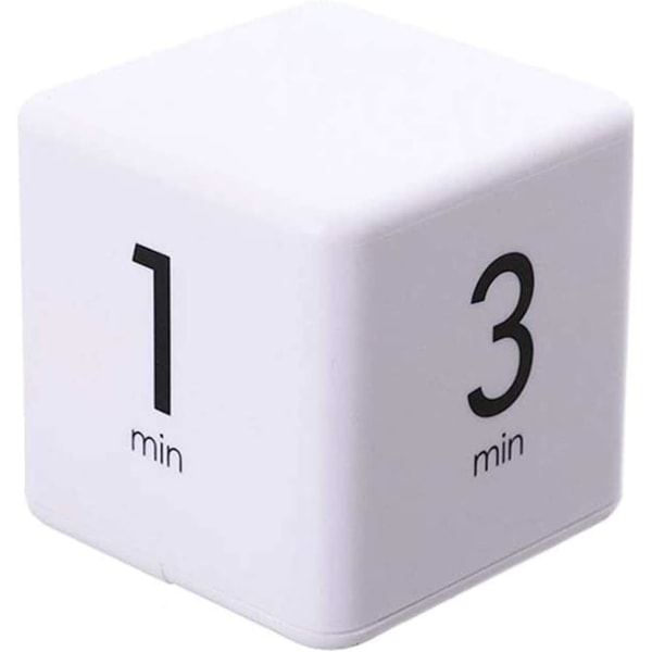 Køkken Timer (Hvid 1-3-5-10 Minut), Terning Timer Stopur og C