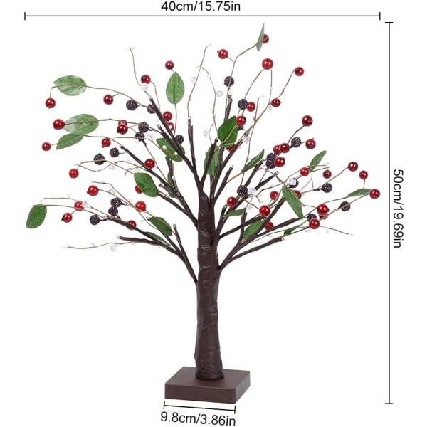 1 stk. 55 cm/1,8 ft LED Trægrene Lys Bord Bonsai Træ