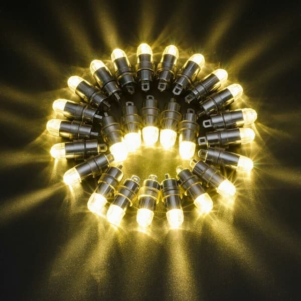12-pack Mini Vattentäta Batteridrivna LED-papperslyktor