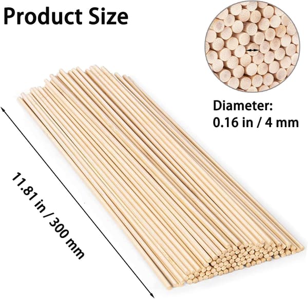 Naturlige trepinner, 30 cm trepinner, trepinner for