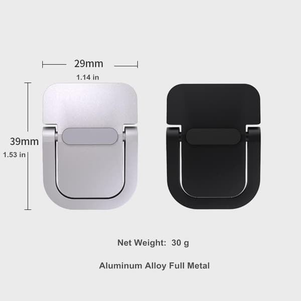 Mini Usynlig Laptop Stand, til MacBook (2 STK) (Sølv)