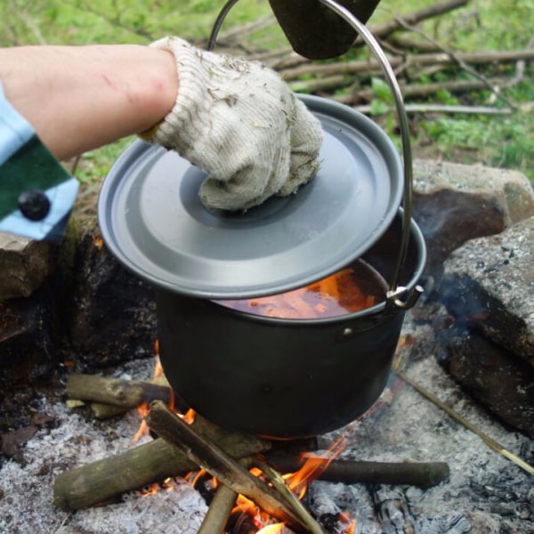 Utomhus picknick hängkruka i aluminiumlegering för camping 1