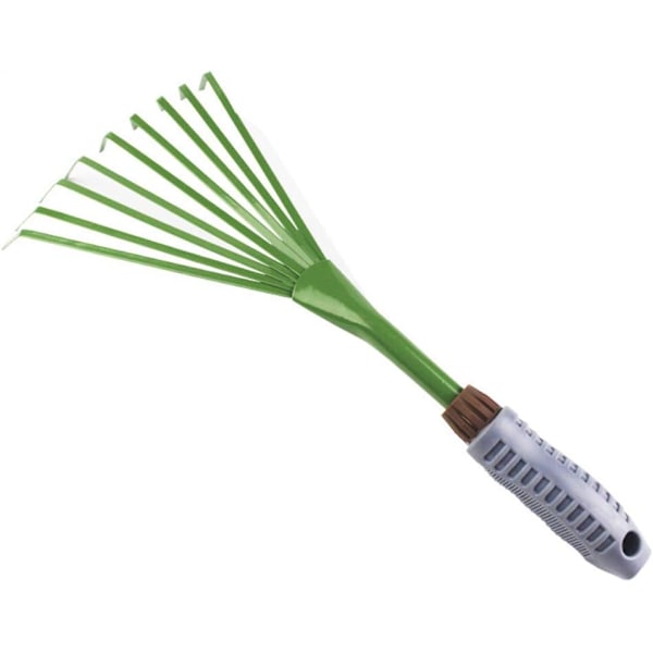 Metal Have Rake med Ni Tænder Græs Rake Blade og Blomster