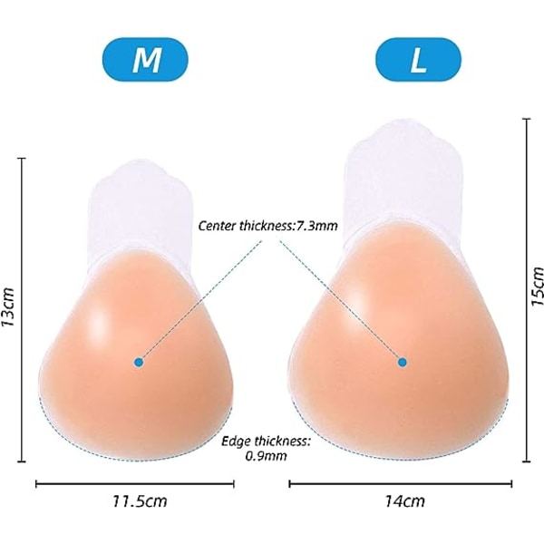 L Strapless Liima-Rintaliivit Uudelleenkäytettävä Rintapeite Push Up Rintaliivit