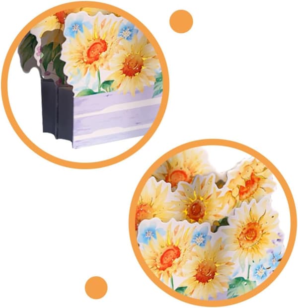 1 st 3D-kort med välsignelse för mors dag, blomsterkort 3D
