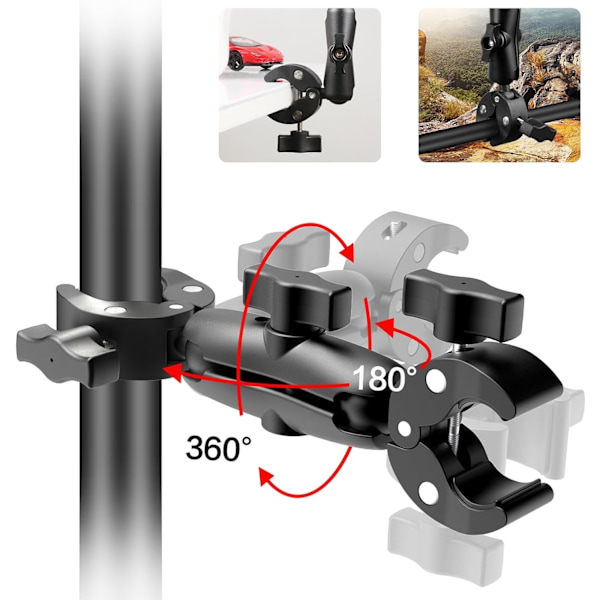 Super Clamp Dobbelt Kameraklemmebeslag