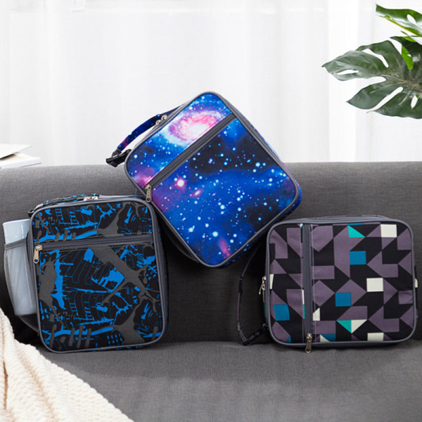 Galaxy Lunsjboks for Gutter, Jenter, Isolerende Lunsjpose for Barn,