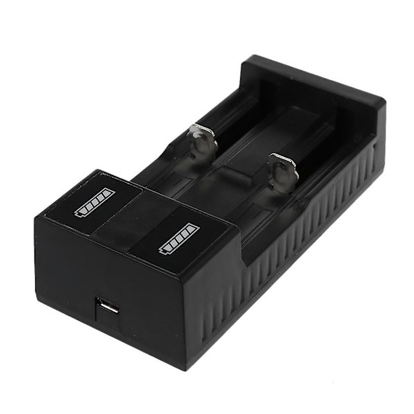 18650 2 Slots Oplader Usb Interface Uafhængig Li-ion Batteri Opladningsenhed