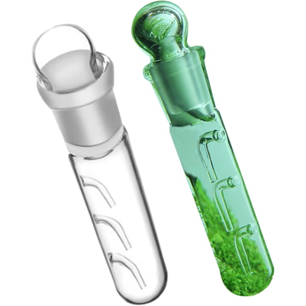 2 transparente krystalglas Planaria fælde rør, holdbar orm