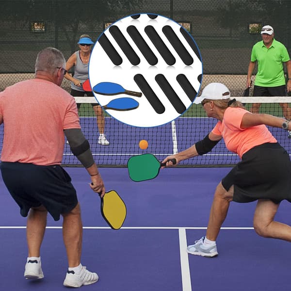 20 stk. Sort Pickleball Selvklæbende Blybåndssæt Vægtede