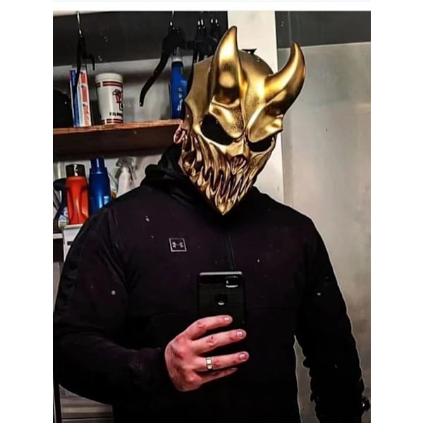 Halloween Party Propspvc Death Core Mask Son Of Darkness Munnen Rörlig Death Core Band Mask