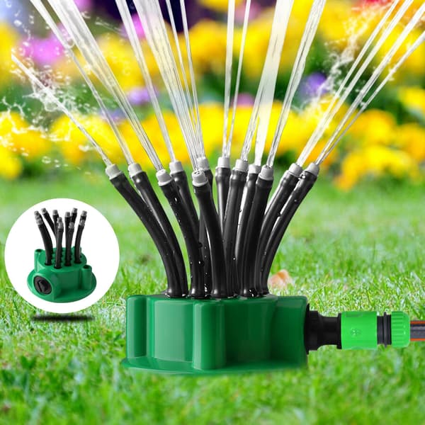 Helt Automatisk Hage Multi - Hode Sprinkler 360 Grader Blomst