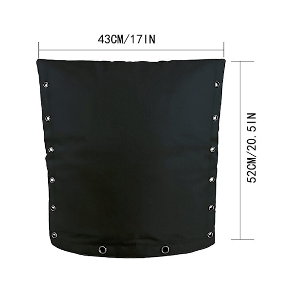 43x52 cm, sort, udendørs rør isolering isolering wrap sokker til