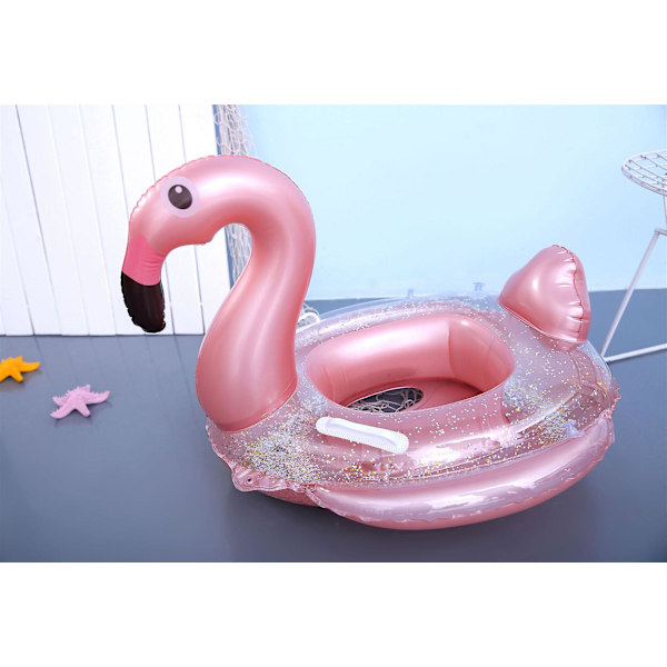 (Uppblåsbar flamingo-säte) baby boj, simbassäng boj, baby boj, uppblåsbar boj