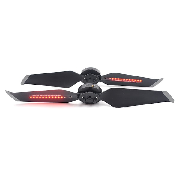 2 Propellrar Kompatibla med LED-blixtljus, RC Drönarpropellerblad Snabbkoppling CW och CCW Uppladdningsbar Prop
