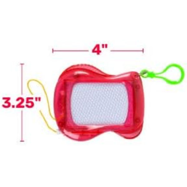 Mini Magnetisk Rittavla för Barn - 6-pack Ryggsäcksnyckelring Rittavlor, Suddbara Klotter Skiss Skriv