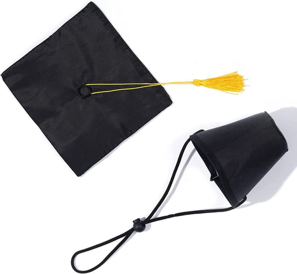 2 Pak PET Dr. Hat Doggy Graduation Sort Hat med