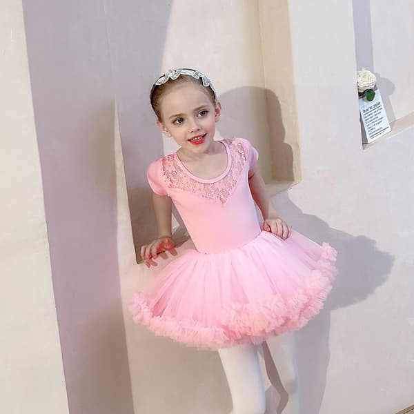Jentebarn Balletkjole Prinsesse Glitrende Ballet Leotard Tutu