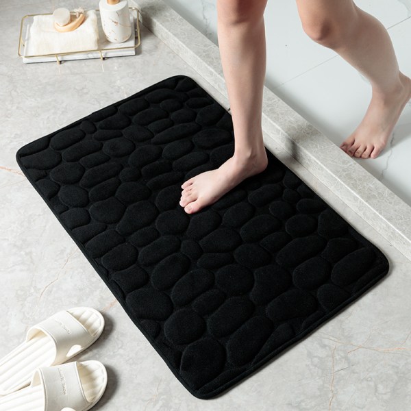 Bademåtte med Memory Foam, Skridsikker Bademåtte, Vaskbar og Hurtig
