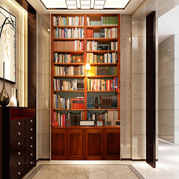 StyleE 77x200cm 3D Ovikelmu Wine Cellar -kuvamuuri Trompe