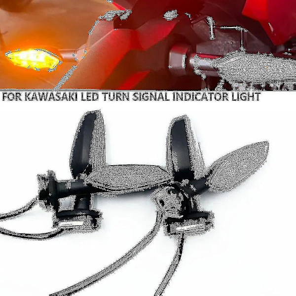 LED-blinklys for KAWASAKI Z1000 Z900 Z800 Z750 Z650 Z300 Z400 Z125 NINJA motorsykkel tilbehør indikator blinklys