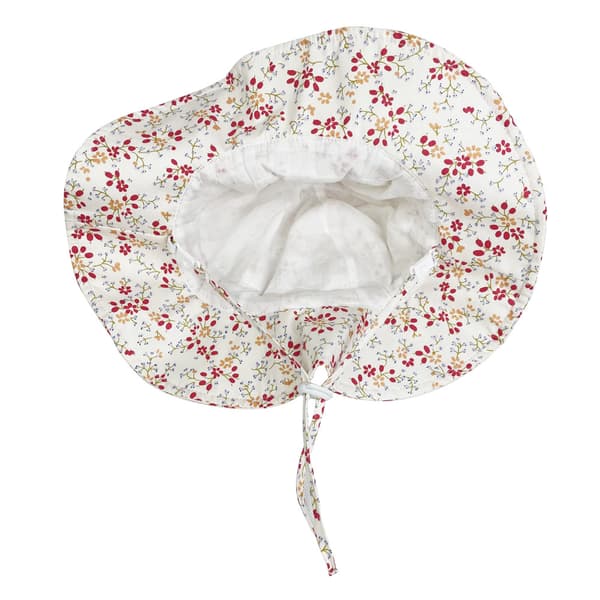Frisk barnhatt liten söt blomma babyhatt bomullshatt solhatt