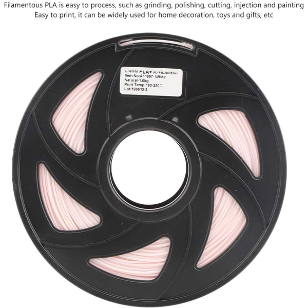 1 stk 3D-printer Filament, Hudfarvet PLA Filament 1,75 mm, 3D