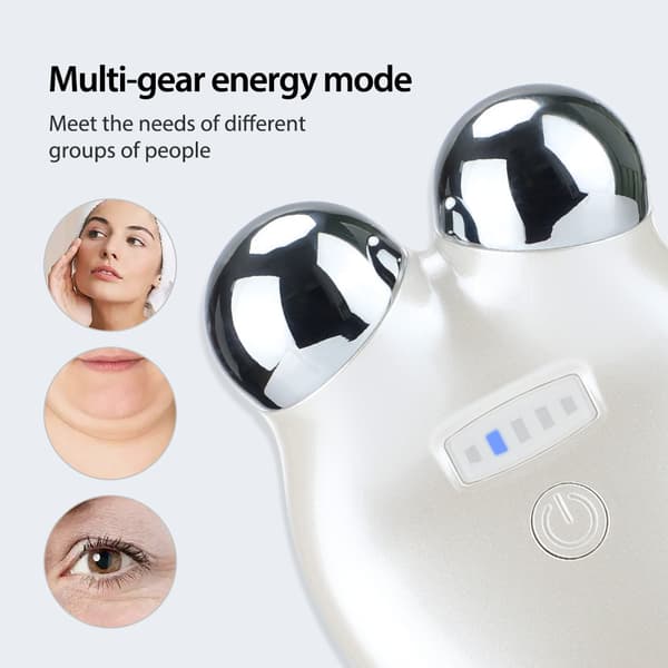 1 stk hvit mikrostrømbeautyinstrument ansiktsforyngelse
