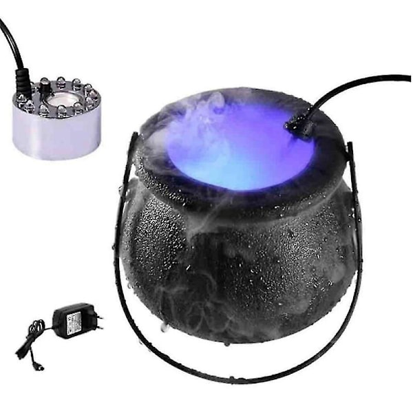 Halloween Røgmaskine Led Luftfugter Tåge Mist Maker Farve Skift
