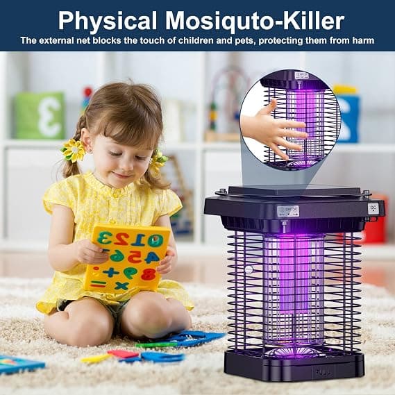 1 stk Myggemorder Lampe, 360° Killer Elektrisk Lampe, USB og