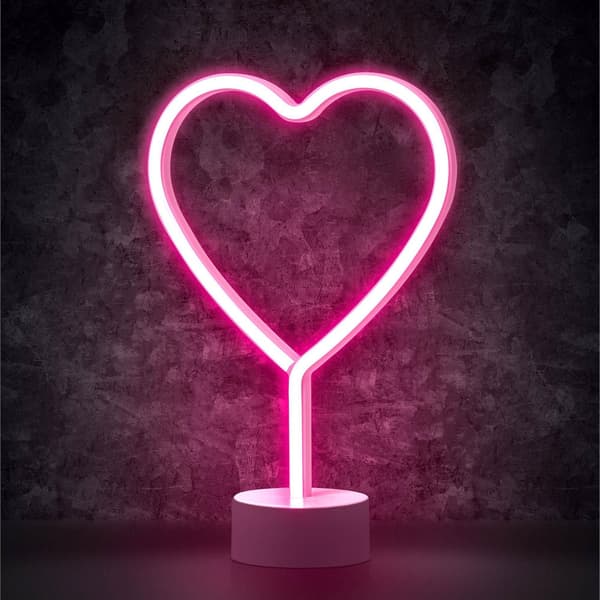 Sydän 12\" LED-neonvalo, Sydän LED-neonvalo