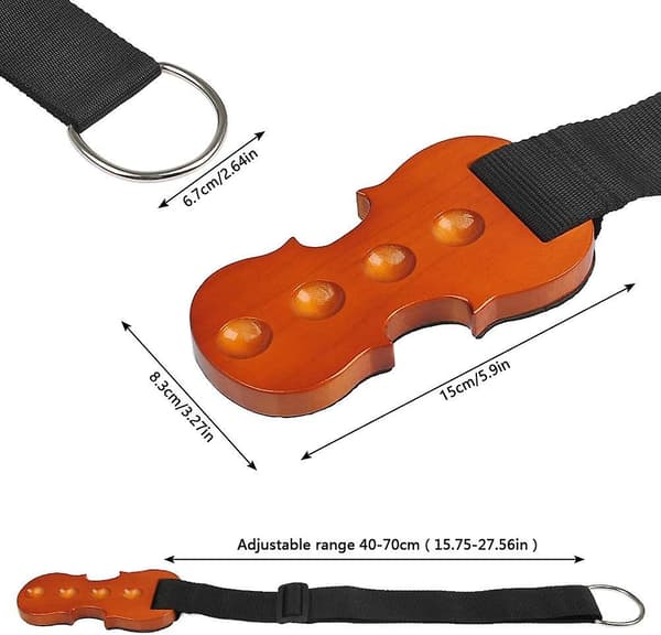 Cello Stopper skridsikker holder Stop Solid Wood Holder til Cello Anchor Protection med 4 formede huller