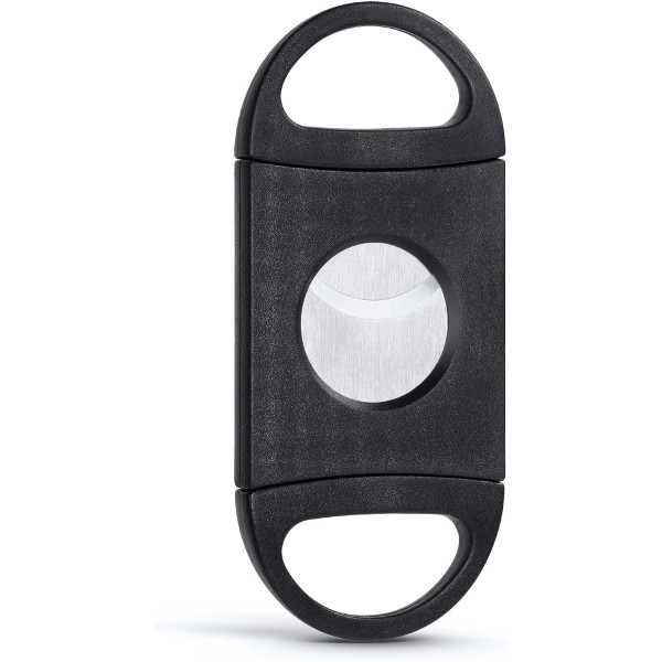 Cigar Cutter (1 stk), Dobbelt Guillotin Lomme Cigar Cutter i Rustfrit Stål