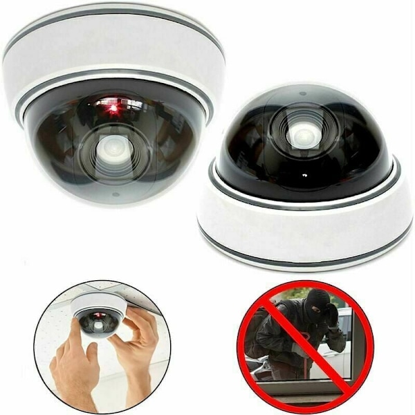 2 Pack Professional Dome Camera with Dummy Flashing Camera with L