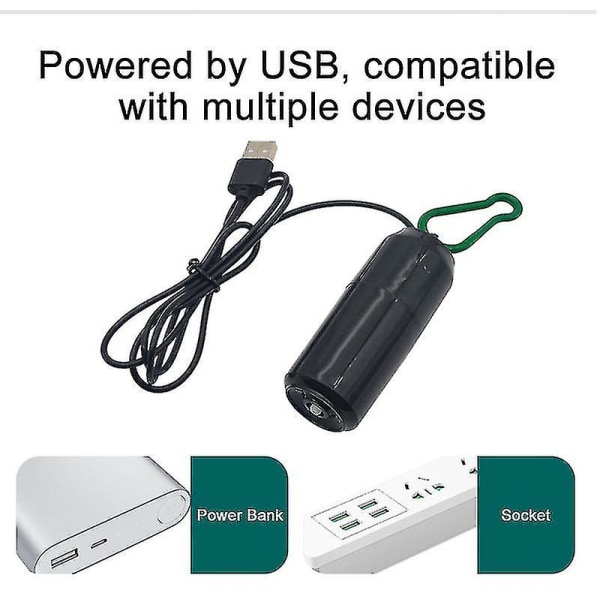 Akvaariohappi-ilmapumppu Kalasäiliö USB Hiljainen Ilmakompressori