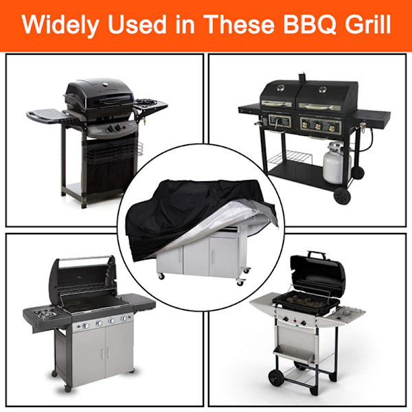 BBQ-skydd, UV-skyddande dammskydd för gasgrill, Ripstop-grillskydd