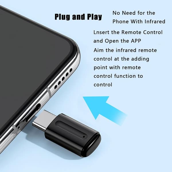 Universal Mini Smart IR Fjernbetjening Android Mobiltelefon Infrarød Controller Smartphone Infrarød Controller A