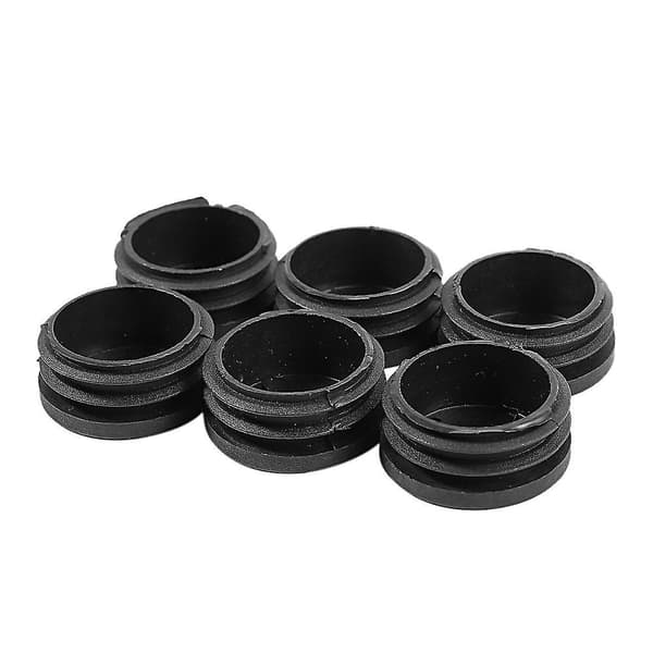 6 stk plast endehette rør rør innlegg plugg deksel 40mm Bl