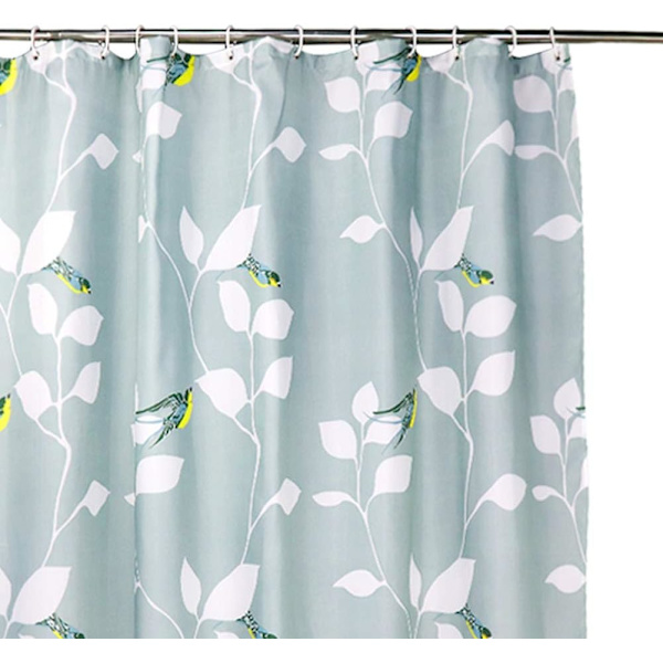 Design Duschdraperi i Polyester med Krokar, Mögelresistent