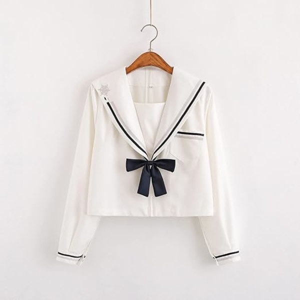 Studentveckad Kjolset, Japansk Bad Girl Jk Uniform Dräkt Mjuk