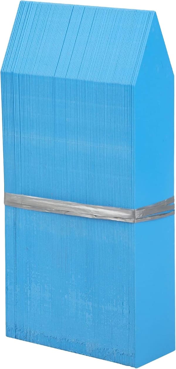 100 st plastväxtmärken, 10x2cm blå plastträdgårdsmärken