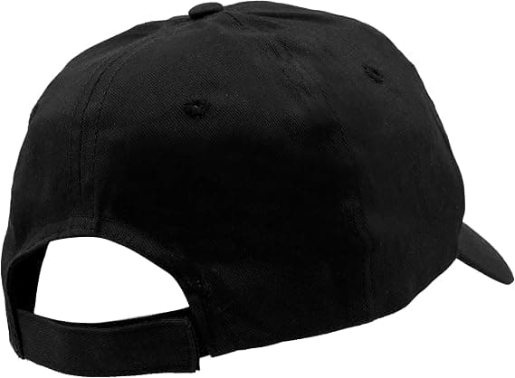 Bomuld Baseball Cap Justerbar Farve Unisex Sort Farve Og
