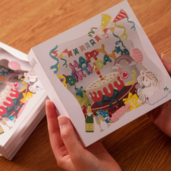 Pop-up gratulasjonskort - 3D-design - Perfekt for bursdag, mamma,