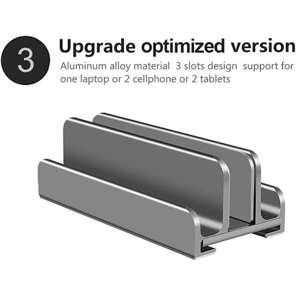 Multi-Slot Desktop Laptop Opbevaringsstativ
