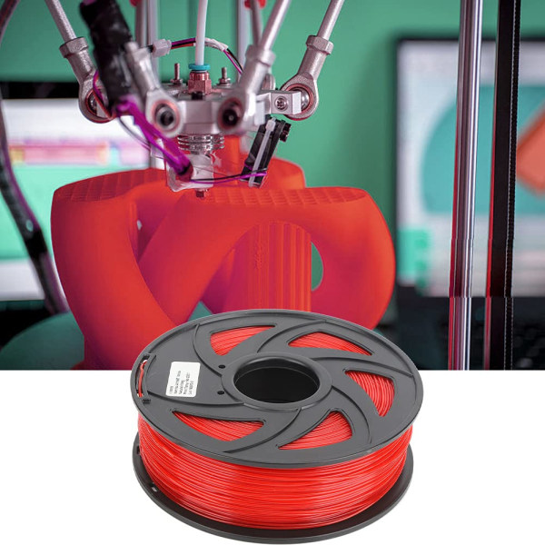 1 stk 3D-printer Filament PLA Rød Trykkmateriale