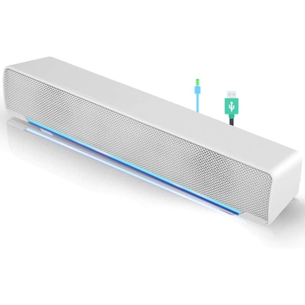 USB-högtalare, Mini Lättvikts Trådbunden Stereo PC-högtalare LED